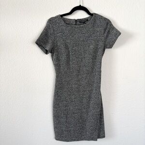 Banana Republic Elegant Dark Grey Dress – Size 2 (Fits Like a Small)